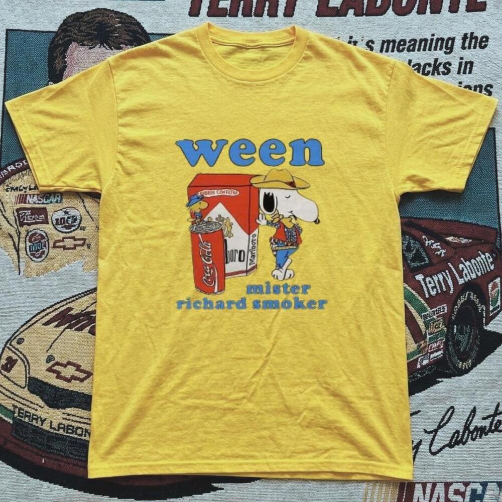 Ween Snoopy Yellow Cotton T-Shirt